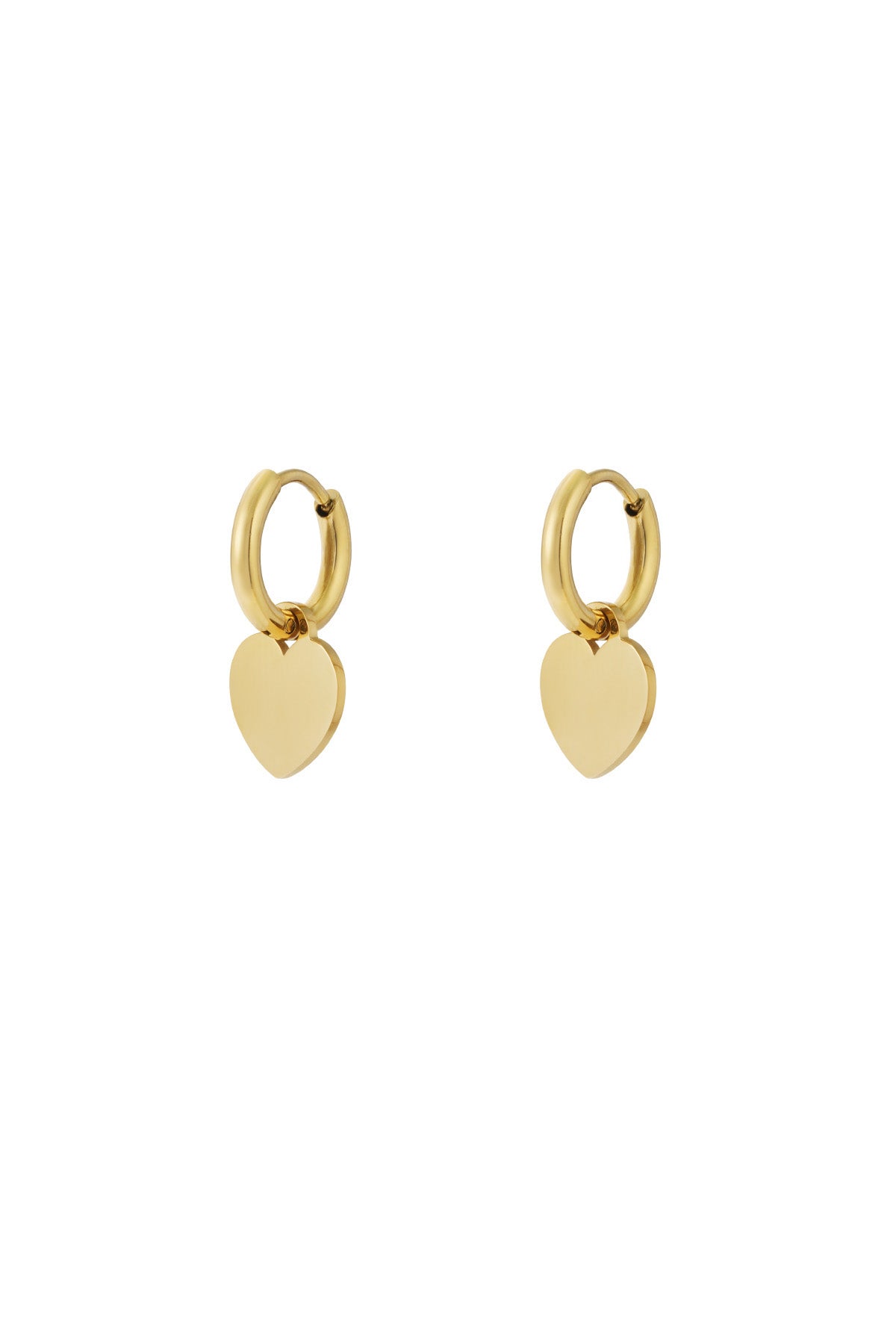 Simple heart earrings