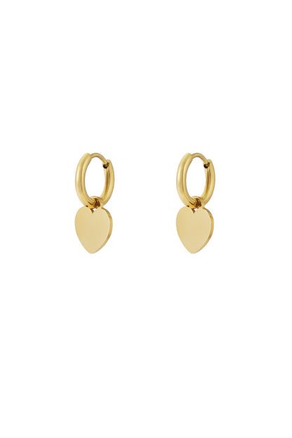 Simple heart earrings