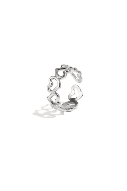 Stainless Steel Minimalist Rings Heart Casual Daily Simple Series Women's jewelry
